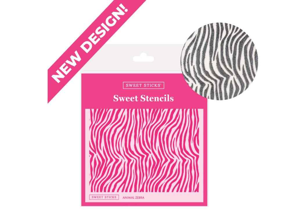 Sweet Sticks Stencil - Zebra