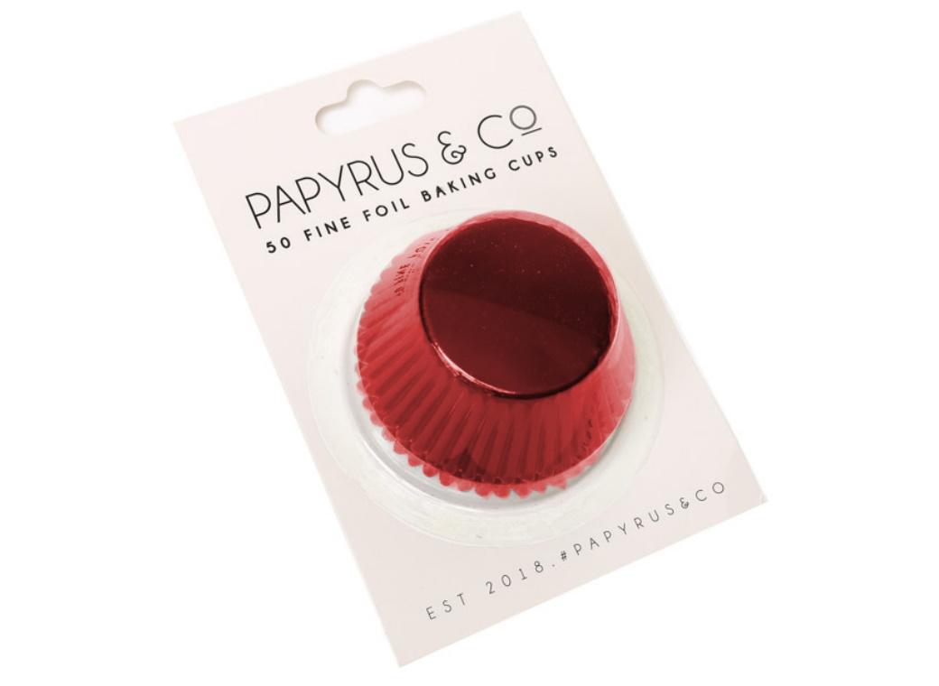 Red Foil Cupcake Cases 50pk