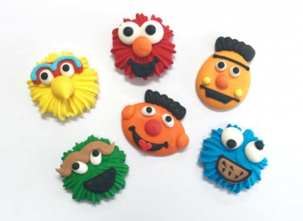 Sugar Icing Decorations 6pk - Sesame Street