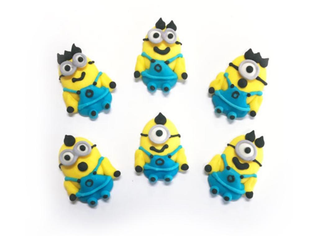 Sugar Icing Decorations 6pk - Minions