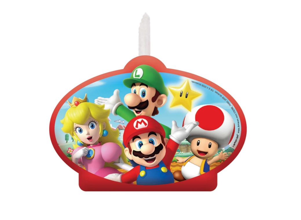 Super Mario Birthday Candle