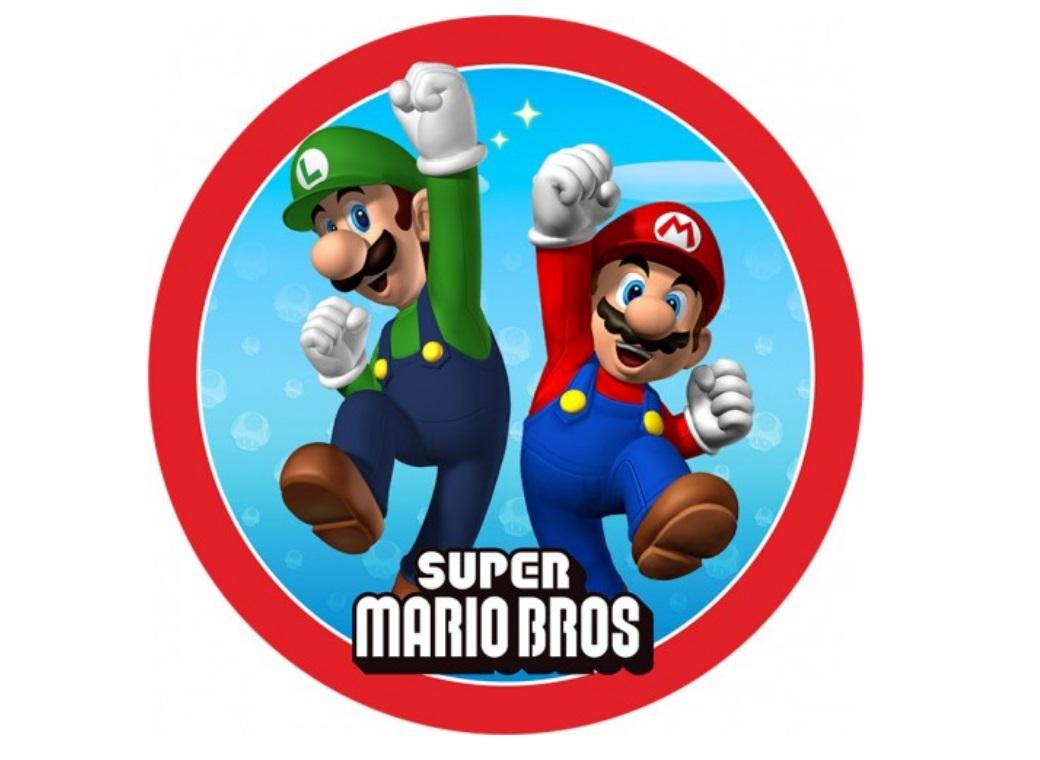 Edible Icing Image - Super Mario Round