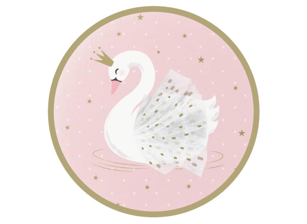 Edible Icing Image - Swan Round