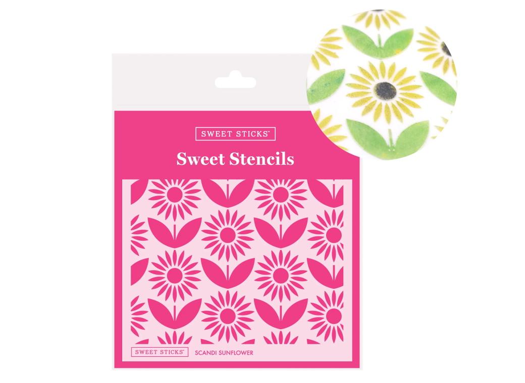 Sweet Sticks Stencil - Scandi Sunflower