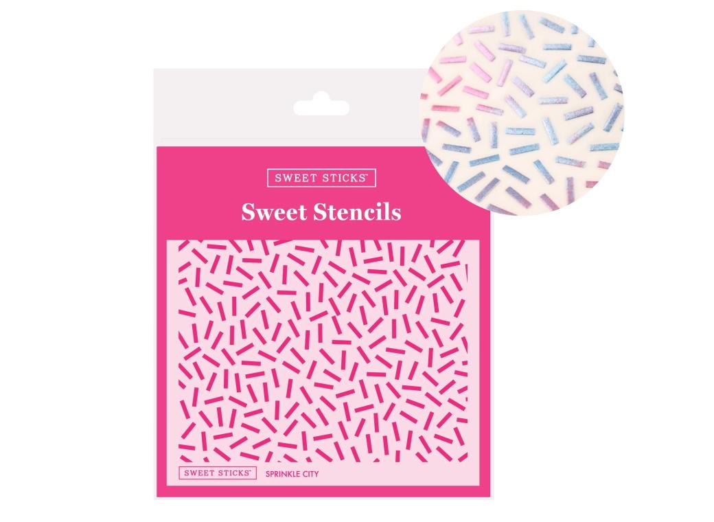 Sweet Sticks Stencil - Sprinkle City