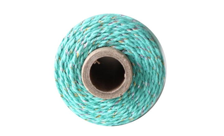 Bakers Twine - Natural & Teal Shimmer Twine