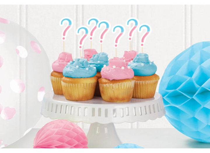 The Big Reveal Cupcake Toppers 24pk