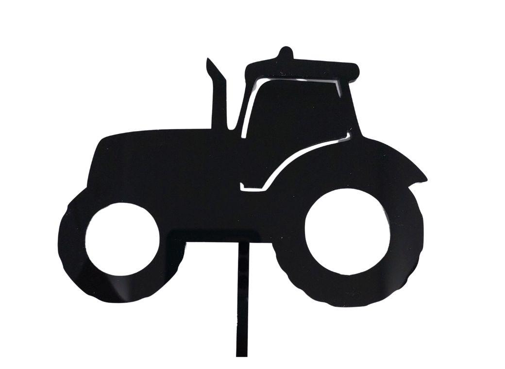 Tractor Cake Topper - Black