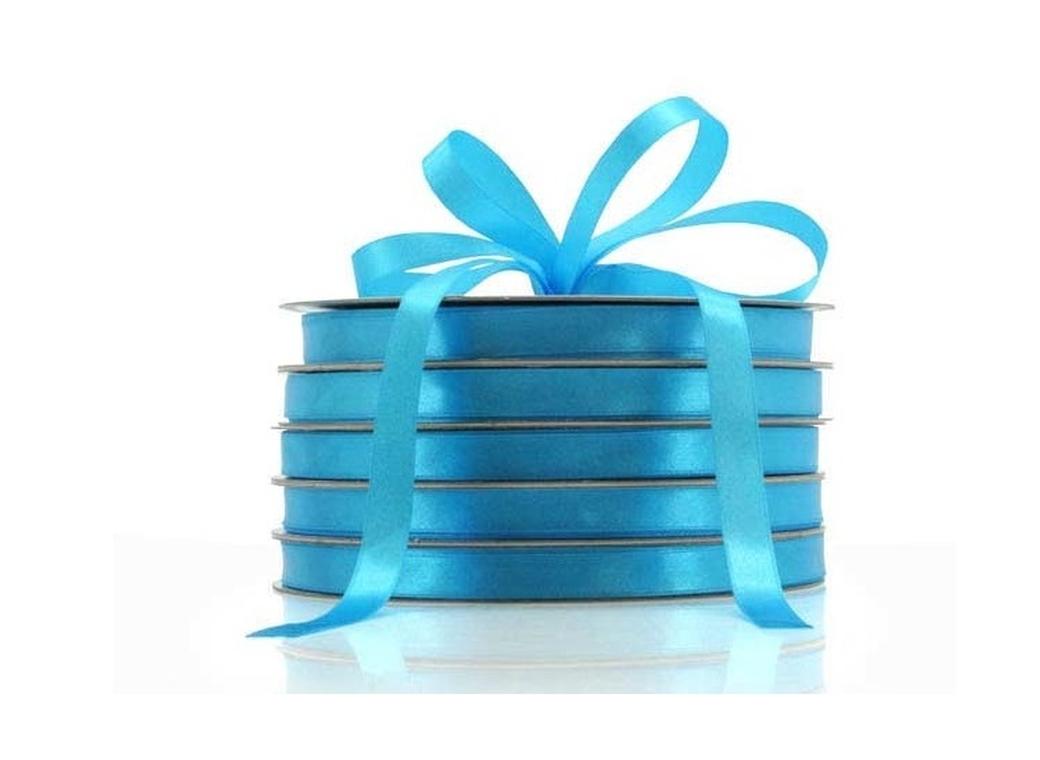 Satin Ribbon - Turquoise 12mm