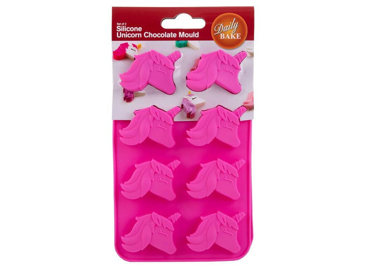 Unicorn Silicone Chocolate Moulds 2pk