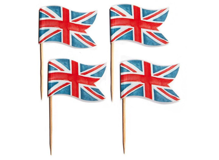 Union Jack Cupcake Picks 12pk