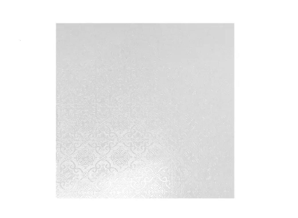 White Masonite Square Cake Board 14"