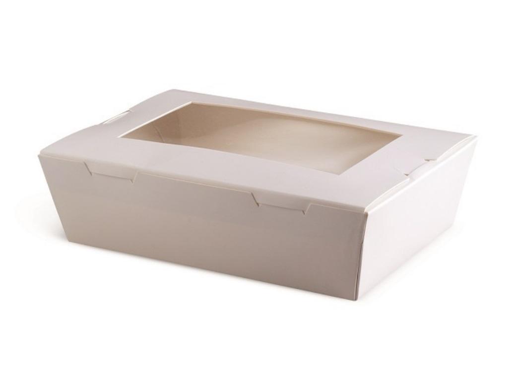 White Window Lunch Boxes - 4 Sizes