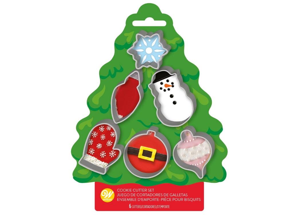 Wilton Christmas Tree 6pce Mini Cutter Set