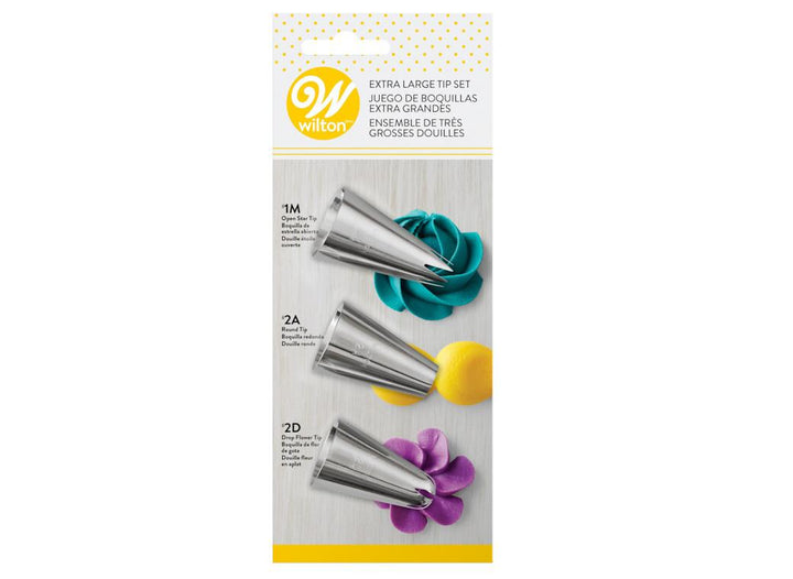 Wilton 3pce Extra Large Tip Set