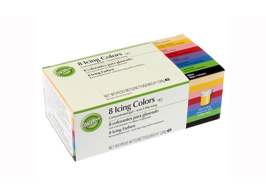 Wilton Icing Gel Colours - 8pc