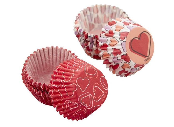 Wilton Hearts Mini Cupcake Cases 100pk