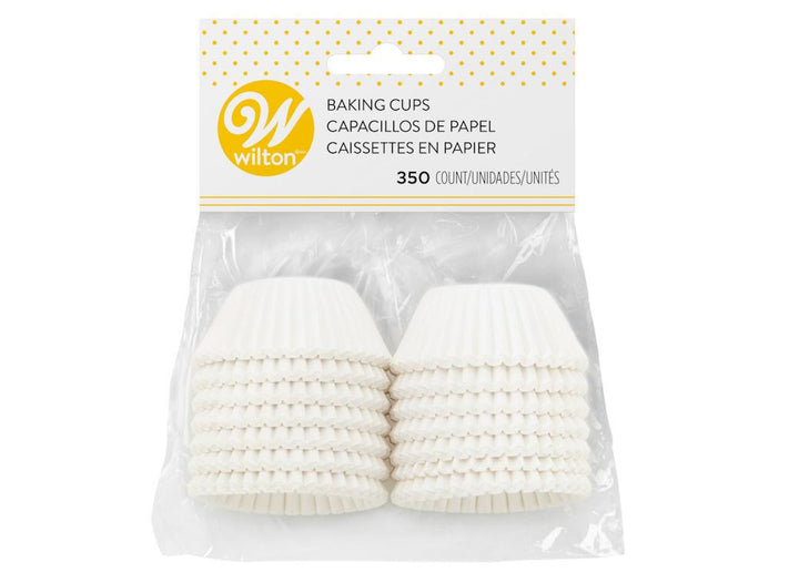 Wilton Mini Cupcake Cases - White 350pk