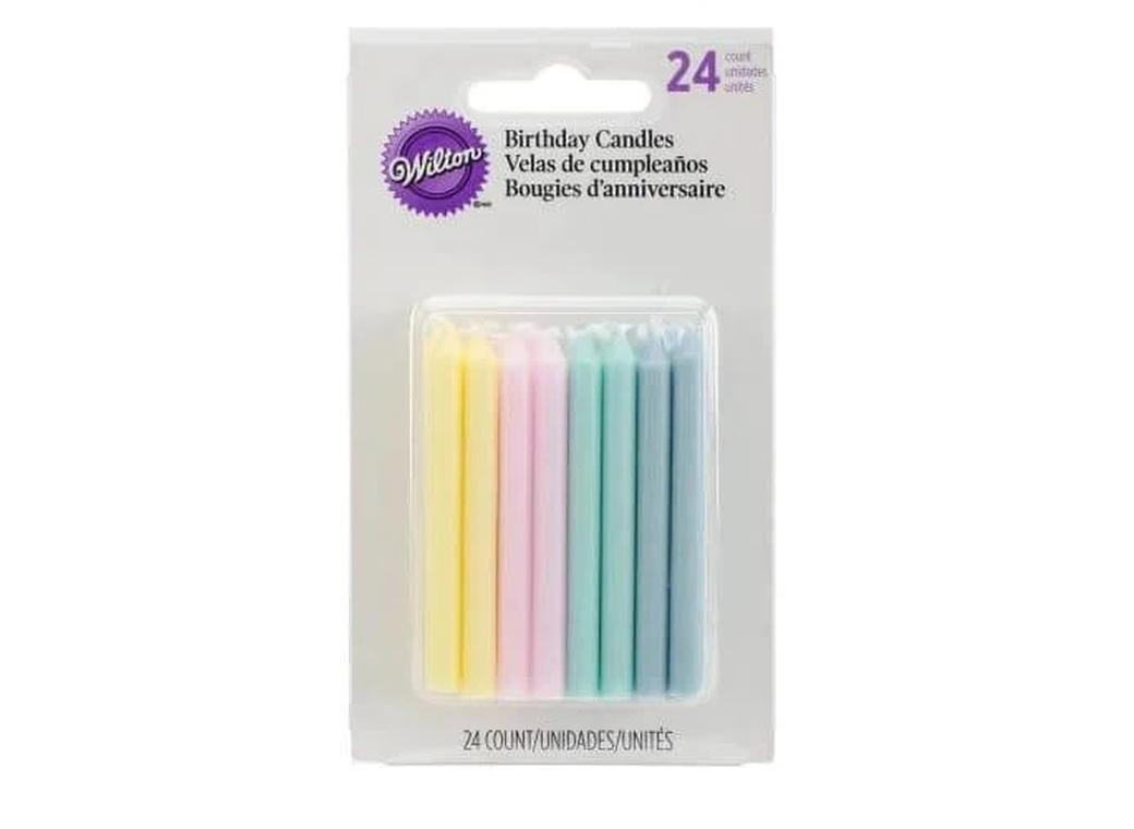 Wilton Pastel Candles 24pk