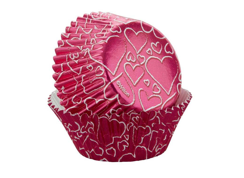 Wilton Pink Hearts Cupcake Cases 24pk