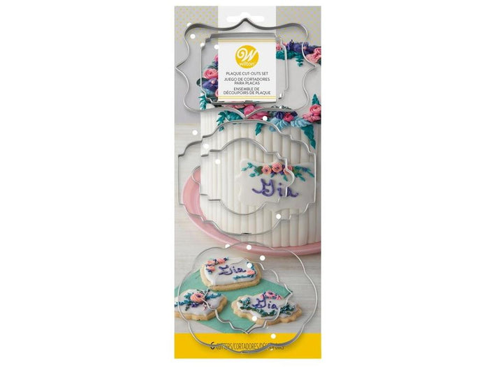 Wilton Fondant Plaque Cutters - 6pce