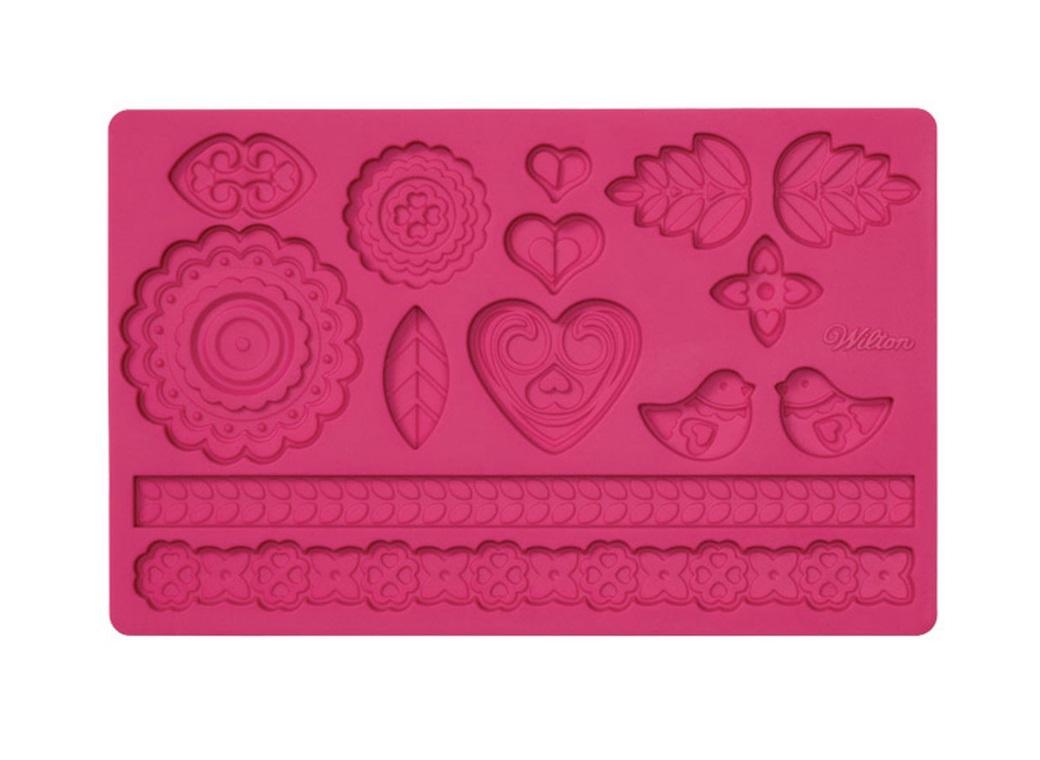 Silicone Fondant Mould - Folk