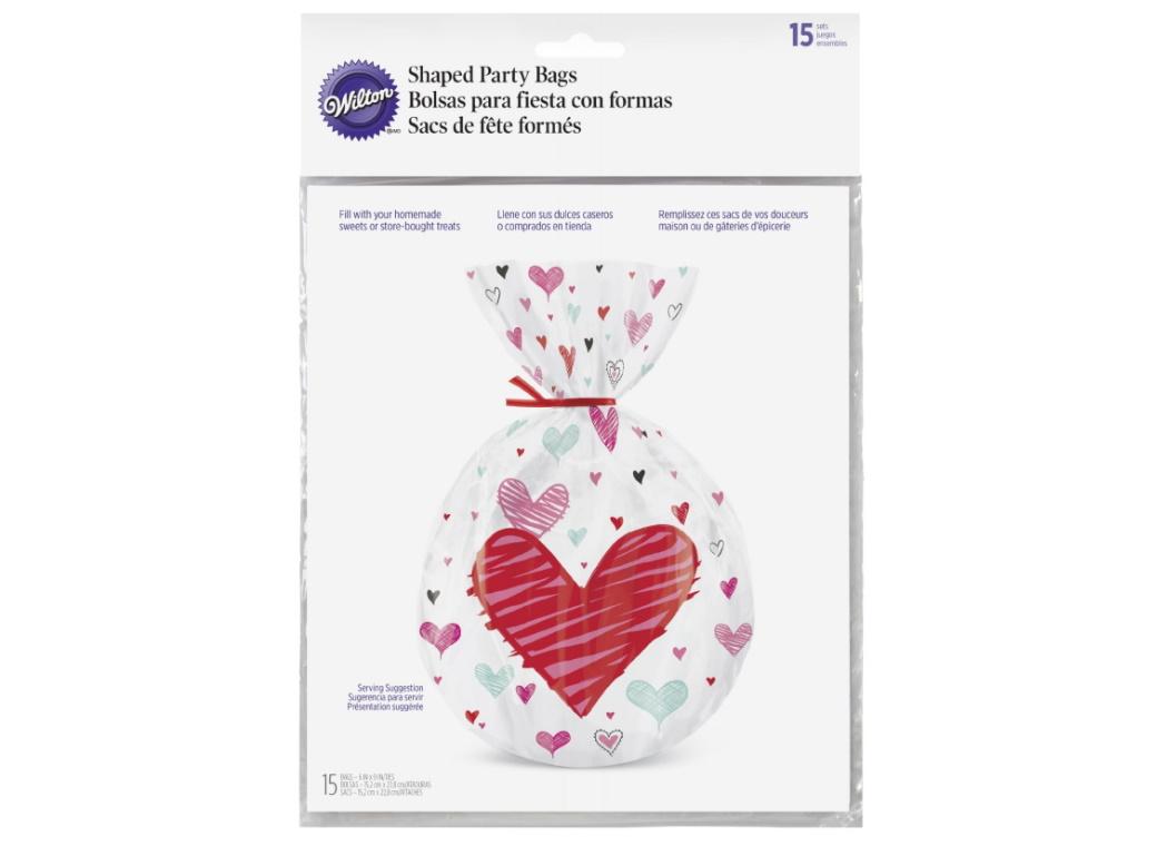 Wilton Spread Love Shaped Treat Bags 15pk